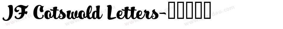 JF Cotswold Letters字体转换